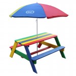 Masuta copii cu Bancute Curcubeu din lemn - Bancuta cu Masuta Axi pentru Picnic si Activitati Masuta copii cu Bancute Curcubeu din lemn - Bancuta cu Masuta Axi pentru Picnic si Activitati